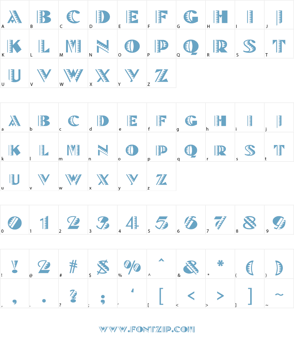 Bete Noir A Font Character